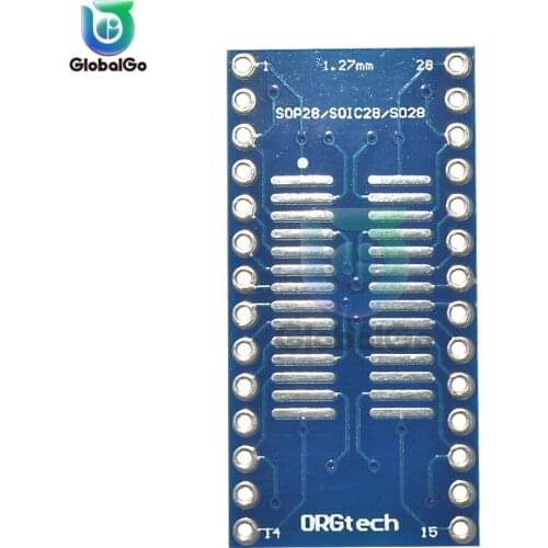 P28 to 28 Adapter PCB Board IC 0.5mm 0.65mm Pitch Transfer Board
