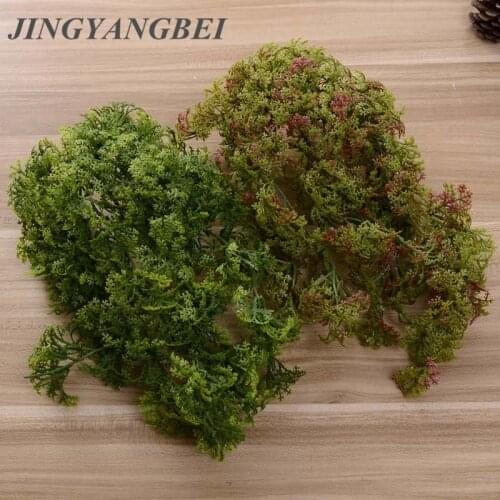 Plastic Christmas Home Church Furniture Beach Decor Hanging Basket Artificial Moss Grass Plant Tree Green