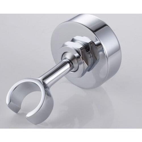Polished Chrome Solid Brass Shower Head Bracket Holder Stepless Adjustable Wall Mount,Shower accessories
