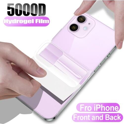 Full Cover Matte Hydrogel Film For iPhone 11 12 Pro MAX Mini Screen Protector X XR XS 7 8 6 6S Plus SE 2020 Back Film Not Glass