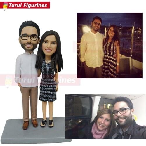 Custom miniatures online character design couple figurines personalized costume clay dolls customized tabletop miniatures and st