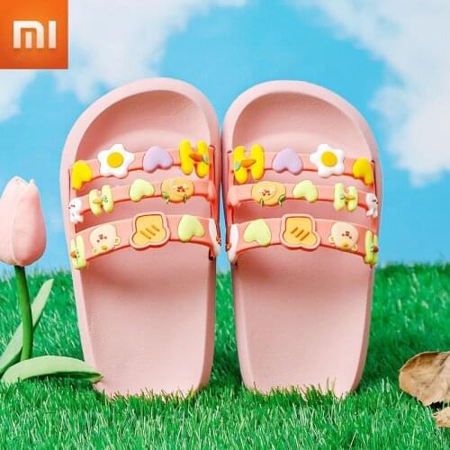 Xiaomi Kids Slippers for Boys Girls Cartoon Shoes Summer Flip Flops Baby Indoor Slippers Beach Swimming Slippers for Children