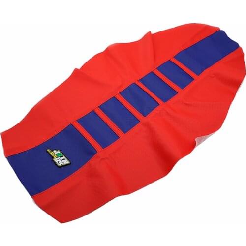 Motorcycle Universal Ribbed Gripper Soft Seat Cover For HONDA YAMAHA KTM EXC SX SXF XC XC-W XCF YZF EXC-F Dirt Bike Off Road