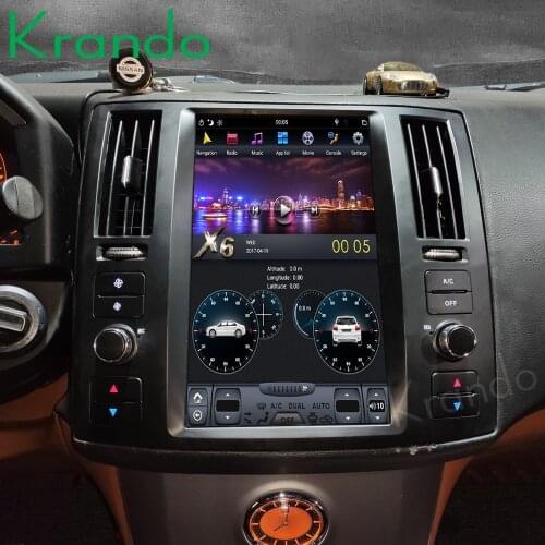 Krando Android 9.0 12.1" Tesla Vertical car radio player for Infiniti FX FX25 FX35 FX37 2003-2007 navigation multimedia system