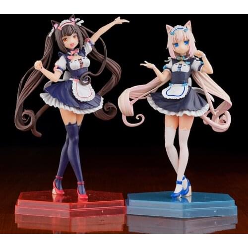 Japan Anime NEKOPARA Vol.1 Soleil Opened! Vanilla & Chocolat PVC Action Figure Figurine 20cm Toy Model Statue New With Box