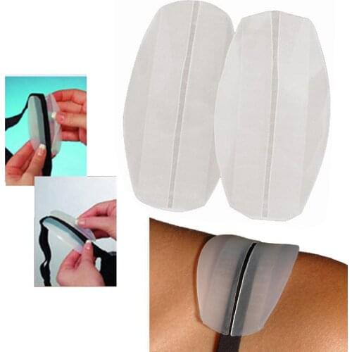 1Pair Soft Silicone Shoulder Strap anti Slip Pad For Women Underwear Bra non-slip Pad Relief Skin Pain Accessories