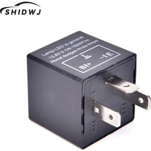 1PC Durable 12V 3-Pin Flasher Relay LED Adjustable Car Flasher Flash Relay For Turn Signal Light CF13