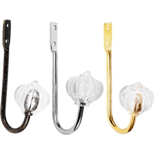 2pcs Vintage Coat Bag Hat Hanger Crystal Wall Hook Robe Hooks Bronze/Gold/Silver Home Kitchen Wall Door Holder Drawer Handle