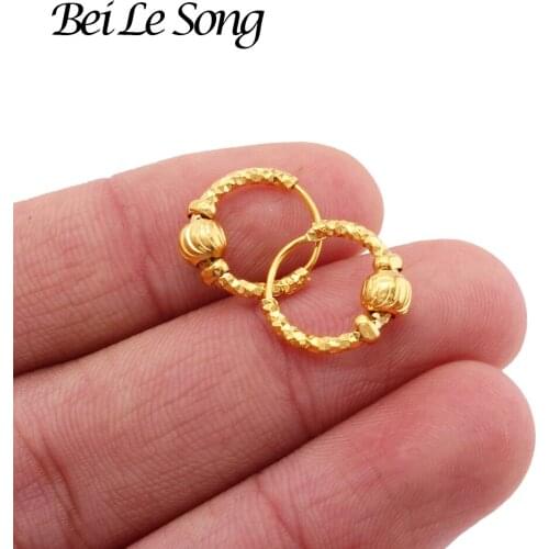 24K gold plated Unusual hoop earrings flowers fashion for women ear rings womens jewelry earing piercings jewellery girls