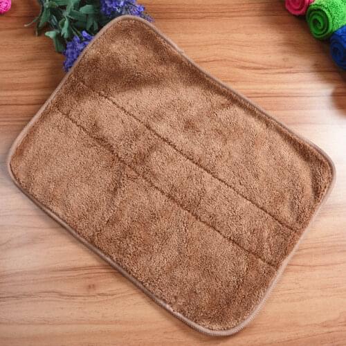 5Pcs 30*40Cm Car Cleaning Cloth Floor Rags Family Cleaning Double Thickened Coral Velvet Microfiber Buffing Dusting Towels