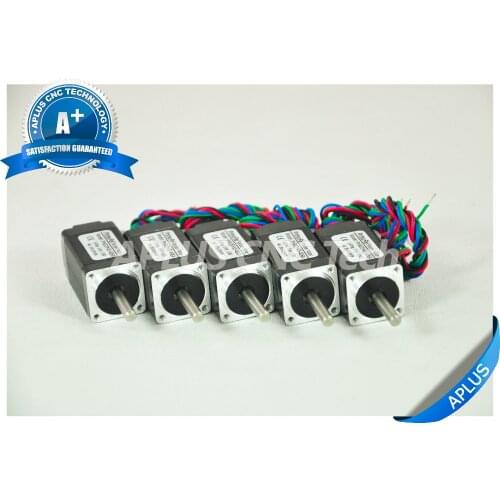 5PCS NEMA 8 Micro Stepper Motor, 3.40oz-in 40mm 0.6A, 1.8degree, 4wires