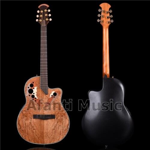 Afanti Music 41 inch Roundback Acoustic Guitar with Spalted Maple top (ANT-169X)