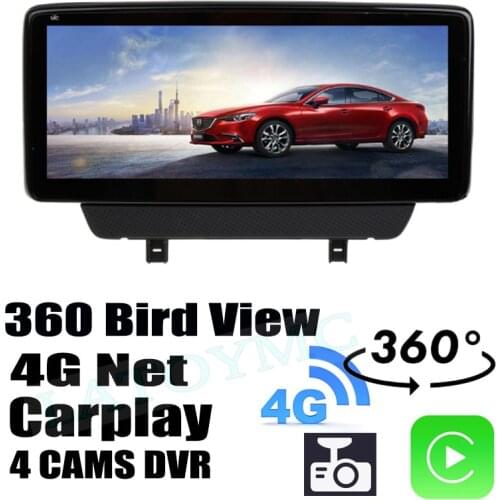 Car Audio Navigation GPS Stereo Carplay DVR 360 Birdview Around 4G Android System For Mazda CX-3 CX3 DK