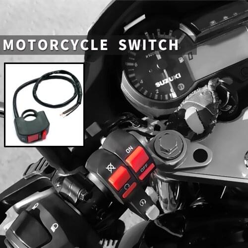 DC12V Black 3 Wires Motorcycle Switch Handlebar Head Fog Light Switch ON-OFF Button Fit For Motorbike Scooter ATV Dirt Bike KTM