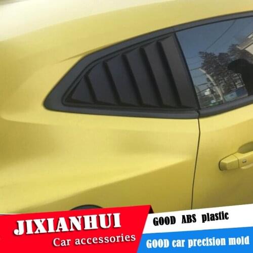 For Chevrolet Camaro 2016-2019 Sedan ABS Rear Door Window shades Louver Frame Window Sill Molding Cover Sticker Trim