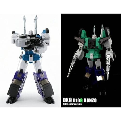 Oversize 27CM Transformation DX9 D10G MFT27D MFT27G G1 MP level SIXSHOT Six-Faced Beast Blue,Green Action Figure Robot Model Toy