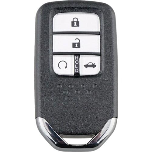 Car Smart Remote Key 4 Buttons 433MHz ID47 Chip Fit for Honda Civic 2014-2017