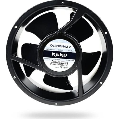 KA2208HA2-2 AC220V 22080 five-blade all-metal fan axial flow fan 6months Warranty