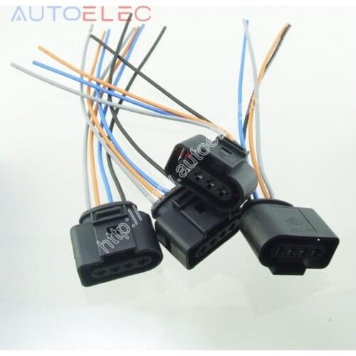 Set 4 Ignition Coil 4 Pin 1J0973724 Connector Repair Kit 1J0 973 724 for A4 A6 rs4 rs6 a8 VW Passat audi Adapter Wiring harness