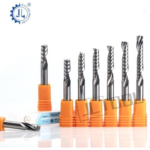 JIALING 1PC 8/10/12mm Single Flute Router Bits milling cutter for acrylic single edge milling cutter