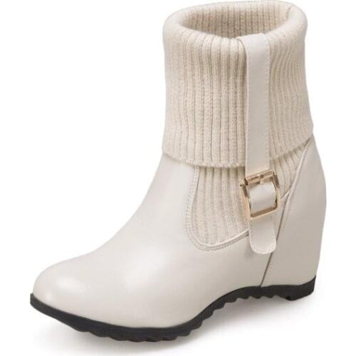 Increased within two wear short boots size of new fund of 2017 autumn winters code 33-43 wool tube boots of 1206 students