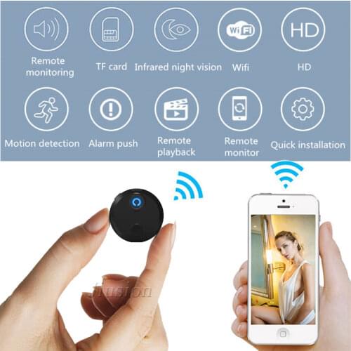 HDQ15 WiFi Mini Camera HD 1808P Infrared Night Vision Motion Detection Camcorder Digital Video Audio Recorder Micro Remote Cam