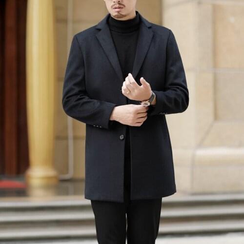 Autumn and Winter For Male & Blends Casual Mens Wool Jackets Big Size XXXL XXXXL Mens Woolen Blend Coats