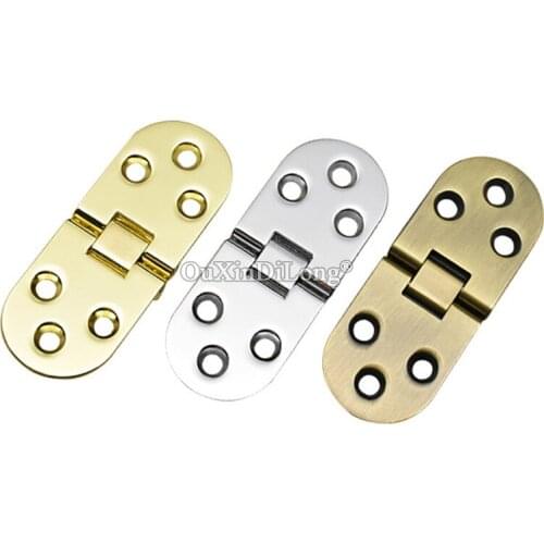 ON Stock 20PCS Zinc Alloy Furniture Hinges Hidden Folding Table / Dining Table / Round Table Flap Hinges Furniture Flip Hinges