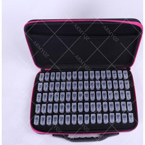 80 Bottles Diamond Painting Accessories Container Storage Bag Box Carry Case Diamond Embroidery Tools Handbag For Painting Set