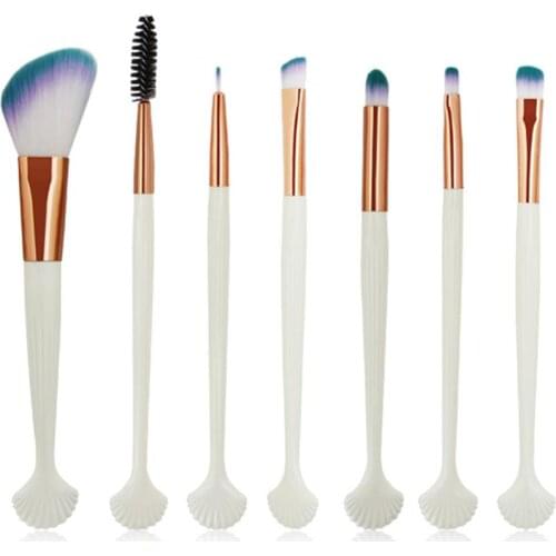 Pro Makeup Brushes Set 7pcs Eye Shadow Blending Eyeliner Eyelash Eyebrow Brushes For Make up Portable Eye Brush Set