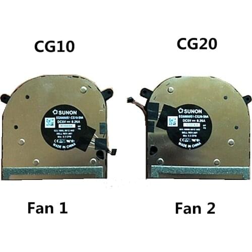New Original Laptop CPU Cooling Fan For Dell XPS 17 9700 Precision 5750 2020 XXV2K VV91R EG50050S1-CG10-S9A EG50050S1-CG20-S9A