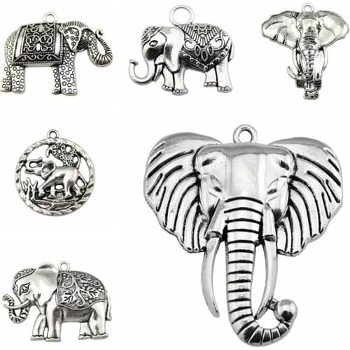 Wecharms bulk charms for jewelry making kit pendant diy jewelry accessories Elephant Charms