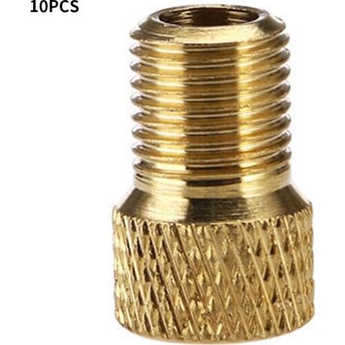 10PCS Valve Adapter Pump Convert Presta To Schrader Copper Valve Adaptor Wheels Gas Nozzle Tube Tool Bike Bicycle Accessories