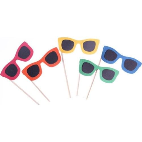 Beach sunglasses Cupcake Toppers under the sea wedding beach party bridal shower toothpicks birthday food pick