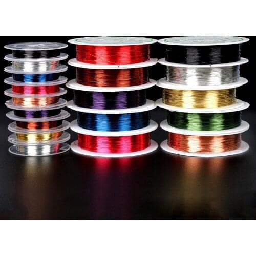 0.3mm/0.4mm Hot Sale 80-150m Sturdy Alloy Copper Wire DIY Beading Wire For Jewelry Making Cord Findings Bracelet Charms Crafts
