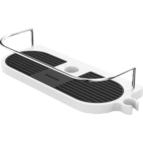 Shower Caddy Shelf Razor Shampoo Holder Storage Organizer for Bathroom Laundry with Removable Hollow Bottom Plate