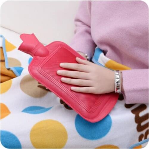 2000ML Portable Rubber Winter Warm Heat Reusable Thick Hot Water Bottles Hand Warmer Girls Pocket Hand Warmer