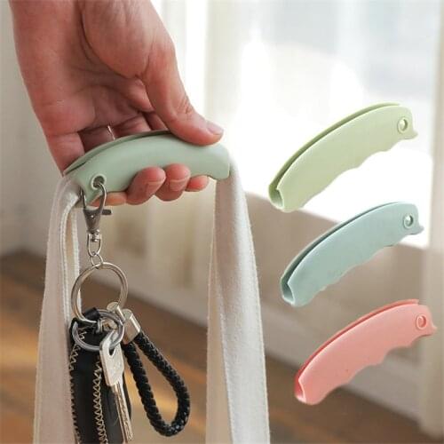 3 Colors Silicone Lifting Holder Handle Grip For Shopping Bag Simple Non-slip Hand Protect Grocery Bag Holder Kitchen Gadgets