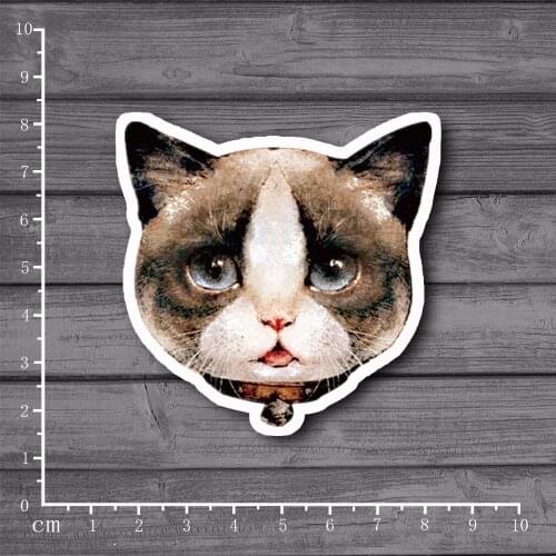 Cute Bell Cat PVC Notebook Decal Stationery Sticker for DIY Macbook Pro / Air 11 13 15 Inch Laptop Cover Partial Sticker[Single]