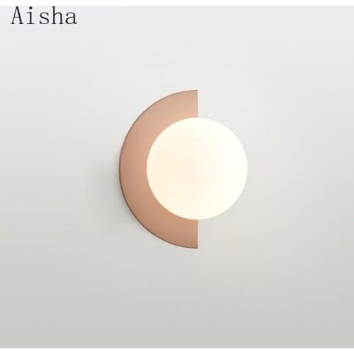 Nordic Bedside Wall Lamp Modern Minimalist Creative Art Living Room Background Wall Decor Wall Light Luxury Aisle Meal Bedroom