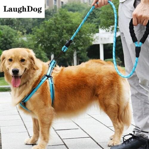 Dog Accessories Reflective Durable Large Dog Leash Webbing Recall Strong Long Rope Medium Big Dog Collar Training Running Rope