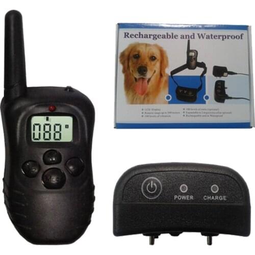 Pet Bark Shock Dog Training Collar LCD Remote Vibra Pet Trainer Waterproof H-i98 Free shipping 1pc