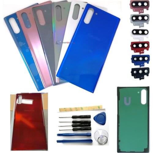 For Samsung Note10 Note10+ Plus Rear Back Door Housing Battery Cover with Lens