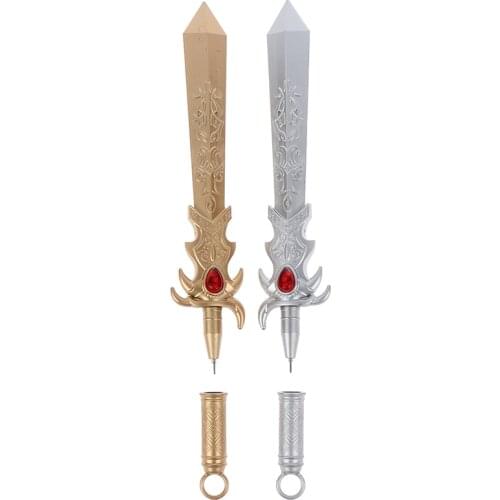 1pcs Sword Blade Shaped Ballpoint boy Pen School Office Promotional Gift Supplies