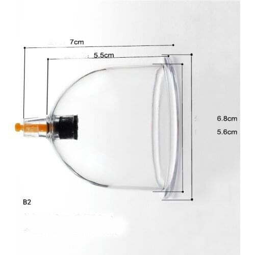 10 pcs B1/B2/B3/B4/B6 acupuncture vacuum cupping cans mixed size cup set