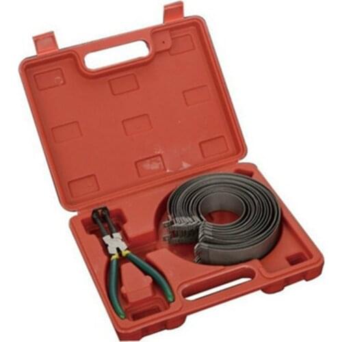 14Pcs collars Rings Piston Ring Compressor Plier Clamp Remover Assembly Cylinder Installer Ratchet Pliers 62-145mm