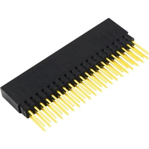 40Pin GPIO Connector 2x20-pin(40Pin) Extra Tall Female Stacking Header for Raspberry Pi A+ Pi Model B+ Pi 2 3 4B w/ Acrylic Base