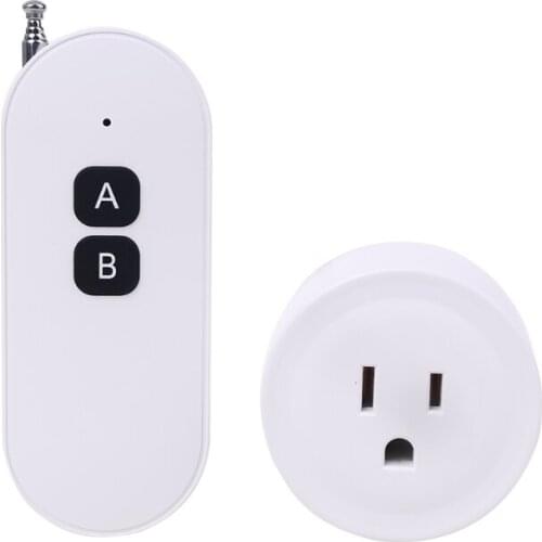 433mhz Wireless RF Remote Control Manual Mode Home Office Smart Power Socket US