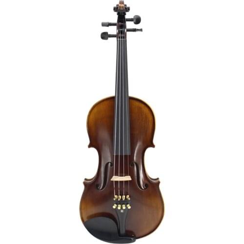 Nature Flamed Maple Acoustic Violin Master Handmade Antique Violin Full Size 1/4,1/2,3/4,4/4 Ebony Parts w/ Case Bow Rosin