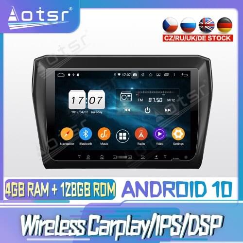 Android 10 PX6 128G For Suzuki SWIFT 2017 2018 CarplayDVD GPS Navigation Auto Radio Stereo Video Multimedia Player HeadUnit 2din